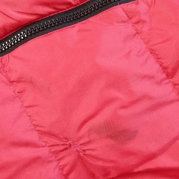 Vintage 90s Tommy Hilfiger Goose Down Puffer Jacket RED - Picture 7 of 14